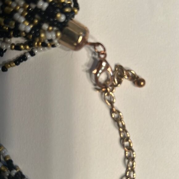 Women’s Beaded White Multi Necklace. - Picture 3 of 4